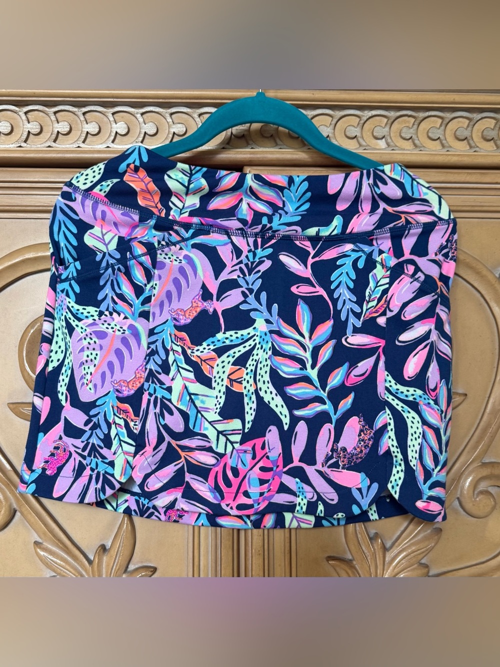 Lilly Pulitzer Sabbia oyster Bay Print Skort xxs guc pockets